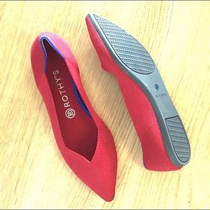Red Rothy's Pointed-Toe Flats